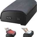 Comfier Heated Foot Rest for Under Desk at Work&Foot Warmer,Adjustable Ergonomic Foot Stand,Office Chair&Home Gaming Desk Footstool,Memory Foam Support Cushion for Back,Gifts for Men,Women