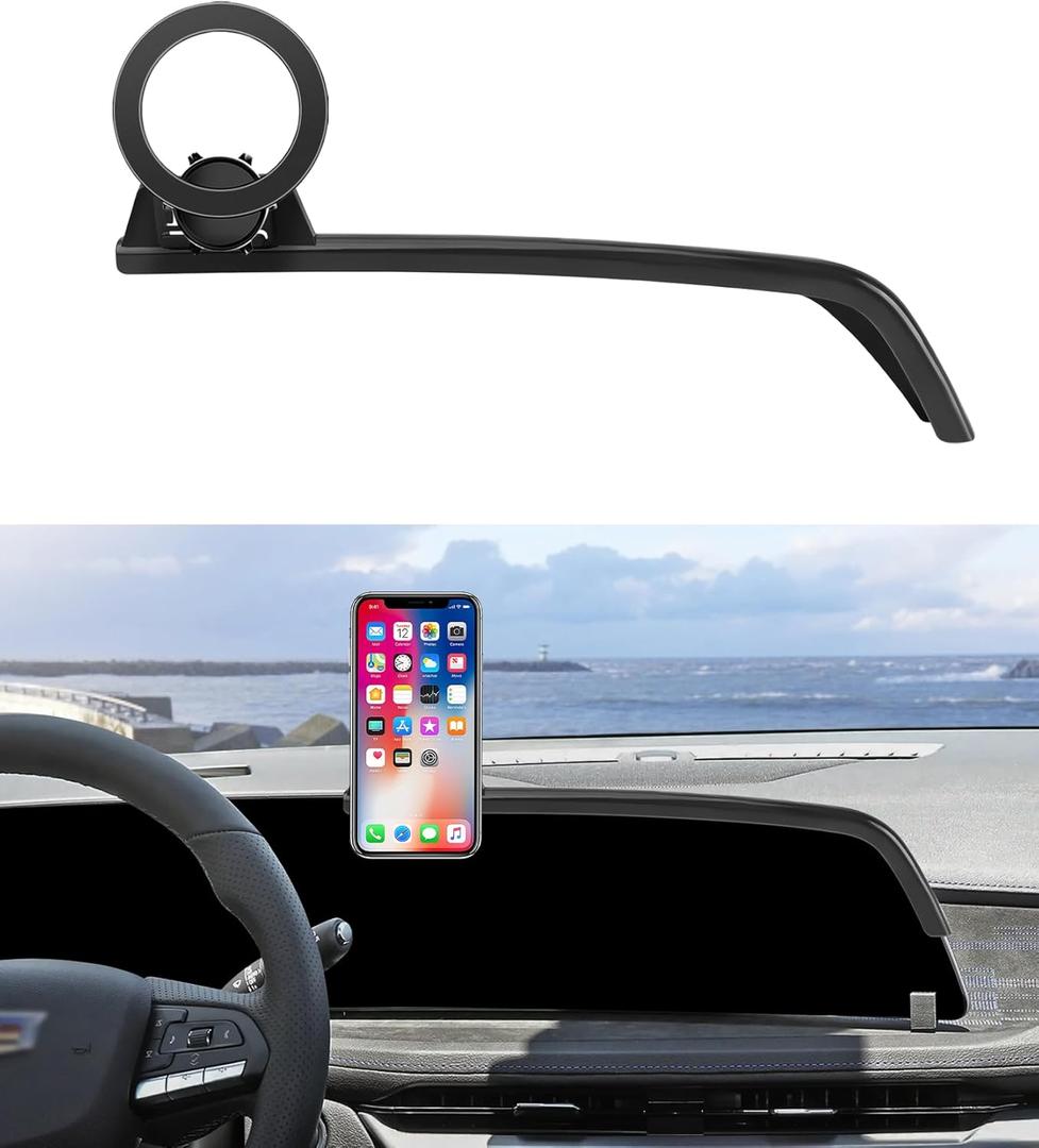 MaserWeller Car Phone Holder for Cadillac Lyriq 2023-2026 Accessories, Optiq/CT5/CT5 V 2025-2026, XT4 2024-2026, 33-Inch Screen Fixed Clip, Phone Mount Compatible with MagSafe, Cell Phone Holder