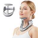 Posture Corrector for Neck & Cervical Spine Alignment - 360 Adjustable Neck Collar with 28 Levels, Memory Foam Support for Pain Relief, Tech Neck, Hump & Forward Head Posture