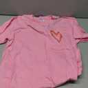 Red Heart Funny Cute Design for Men and Women T-Shirt, Pink, M