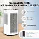 112 PRO Replacement Filter | Compatible with MA Series Air Purifier 112 PRO | 3-in-1 with Pre-Filter, High-Efficiency Core Layer, and Activated Carbon | 2-Pack, 1.89 x 10.51 Inch