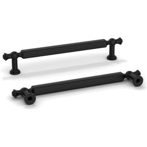 goldenwarm 10 Pack Black Cabinet Handles 5in Cabinet Pulls Matte Black Drawer Pulls Kitchen Drawer Handles Zinc Alloy Dresser Hardware for Bathroom Cupboard Bedroom, 128mm Hole Centers goldenwarm 10 Pack Black Cabinet Handles 5in Cabinet Pulls Matte Black Drawer Pulls Kitchen Drawer Handles Zinc Alloy Dresser Hardware for Bathroom Cupboard Bedroom, 128mm Hole Centers