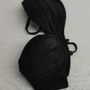 Smart & Sexy Women's Swim Convertible Push-up Bikini Top Swimwear Secret Line (36B, Black Hue)