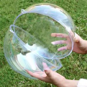 200mm/8inch Extra Large Clear Ball Ornaments, Big Fillable Christmas Balls Shatterproof Ornament Baubles for DIY Crafts Christmas Wedding Party Decor (200mm/8inch=2PCS)