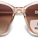 Bifocal Reading Sunglasses for Women Oversized Cat eye Fashion Sun Reader Spring Hinge Eyewear UV Protection PT2001C, +1.50