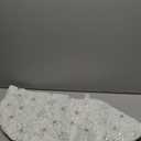 AOGU 36 Inch Sequin Faux Fur Christmas Tree Skirt for Christmas Tree Decorations White Plush Silver Sequin Snowflake Tree Skirt