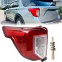 LH USA Type Tail light Include Screws Assembly Fit for 2020-2023 Ford Explorer Rear Lamp Included Plastic Screw Stud With Thread Left Driver Side FO2800275 LB5Z13405F
