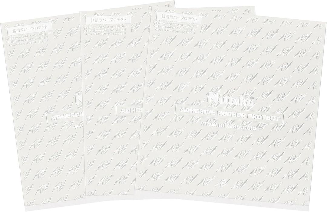 Generic Nittaku Table Tennis Rubber Protection Film, Adhesive PingPong Rubber Protect (3 Film Set)