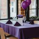 Pureegg Plastic Table Cloth Disposable 6 Pack, 54 x 108 Inch Table Cloths, Halloween Party Decorations, Summerween Decor, Halloween Tablecloths, Rectangle, Plastic Cover, Waterproof, Purple