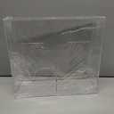 Double Hygiene Holder - 2 Compartment Acrylic Dispenser With Lid for Hairnets, Glove Boxes, Face Masks, Plastic Bags, Tissue Boxes in Home or Medical Setting - Counter or Wall Mount (Double) (Full)