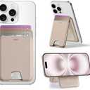 ESR Aura for MagSafe Wallet with Adjustable Stand, RFID Blocking, 5 Card Holder for Phone Case, Slim Magnetic Wallet for iPhone 17e/17/16/15/14/13/12 Series, Not for 13/12 Mini,Desert Titanium