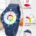 Kids Watch Analog for Boys Girls, Childrens Waterproof Soft Strap Kids Time Teaching Quartz Wristwatch for Ages 5-15.
