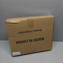 Vinyl Record Storage Crate, Holds up To 60 LPs, Album Visible Storage Box with Acrylic Front, Handle, Wooden Multi-Purpose Organizer for Records, Magazines and Books, for Desktop and Home Office (1 Pack)