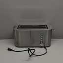 Elite Gourmet ECT4123 Long Slot 4 Slice Toaster, Extra Wide 1.5" and 5.1" Deep Slots, Bagel, Defrost & Cancel Functions, 6 Toast Shade Settings, Fits Bagels, Waffles, Artisan Breads, Stainless Steel