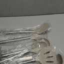 8 Pieces Kitchen Utensils Set, Vayvnt Silicone Cooking Utensils Set for Non-Stick Cookware, Stainless Steel Handle, Heat Resistant Kitchen Gadgets Includes Large Spatula Tongs, Dishwasher Safe, Khaki