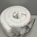Replacement 1.25 Pool Hoses for Above Ground Pools, 1 1/4" x 59" Long, 4 Pack with 4 Hose Holders and 8 Metal Clamps (White)