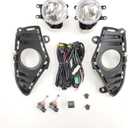 LEDIN Fog Lights Compatible For 2019-2024 Toyota Rav4 (OE Style Clear Lens with Switch, Bezels, Wires)