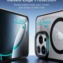 SUCGLES for iPhone 16 Pro Case with MagSafe [Ultra Strong Magnetic] [12FT Military Drop Protection] [Shockproof Bumper] Slim Thin Mag Safe Phone Cover 6.3" for Apple 16pro (Black)