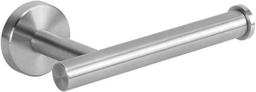 NearMoon Bathroom Toilet Paper Holder, Premium SUS304 Stainless Steel Rustproof Wall Mounted Toilet Roll Holder for Bathroom, Kitchen (1 Pack, Brushed Nickel)