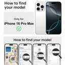 LEOMAKRON for iPhone 16 Pro Max Case Purple Floral Flowers Pattern White