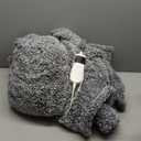 Heated Blanket Heated Throw, Electric Blanket 50"x60" Heating Blanket with 8 Hours Auto Off 10 Fast Heating Levels Machine Washable Sherpa Heated Blanket with Overheating Protection (Gray)