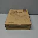 Glass Microwave Splatter Cover, Microwave Cover for Food with Standup Handle, Dishwasher Safe, Food Safe, Clear Microwave Plate Splatter Guard Lid with Vent Hole, House Essentials for Gift, 9.5inch