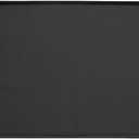 23,5 x 19,5 inch Washer Dryer Top Cover, Silicone Non Slip Protective Mat with Raised Edges, Easy to Clean and Store, Suitable for Laundry, Kitchen, Pet Feeding Mats, Coffee Mats (Black)