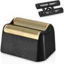1 Pack Professional 5-Star Series Finale Shaver Replacement Foil & Shaving Bar Assembly Compatible with Wahl Shaver Models 7031-100,7043-100 Ultra Close Shaving Replacement Cartridges, Gold (Black)