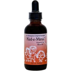 Christopher's Original Formulas Kid-E-Mins Vitamins & Minerals, Natural Orange Flavor, Kids Liquid Multivitamin, 2 oz