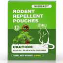 Mouse Repellent Pouches, 10Pcs Peppermint Oil to Repel Mice and Rats, Rodent Repelling Packs, Natural Rat Deterrent, Indoor & Outdoor Use, Family & Pet Safe