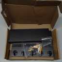 Lwenki Key Holder for Wall, Decorative Key and Mail Holder with Shelf Has Large Hooks for Bags, Coats, Umbrella  Paulownia Wood Key Hanger with Mounting Hardware (9.8W x 6.7H x 4.2D) (Black)