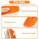 2 x Nepfaivy Cat Steam Brush for Shedding - Steamy Cat Brush for Indoor Cats, Rechargeable Steaming Dog Brush, Pet Spray Hair Removal Comb for Massage, Spritz Defur Comb Mist Water Steamer