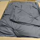 Bedsure King Size Comforter Set Dark Grey - Bed in a Bag Bedding Set 7 Pieces, GentleSoft Pintuck Bed Set Gift for Family, Pinch Pleat Dark Grey Comforter with Sheets, Pillowcases & Shams