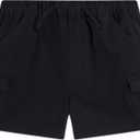 Hurley Girls' Pull on Cargo Shorts (Black, L)