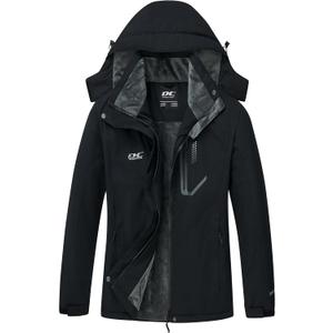 Diamond Candy Women's Winter Ski Jacket Hooded Windproof Warm Jackets Snow Waterproof Rain Coat (X-Large)