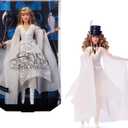 Barbie Signature Doll, Stevie Nicks Bella Donna Collectible Wearing Flowing White Dress with Hat & Mic Accessories, Includes Doll Stand