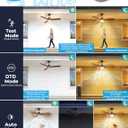 Lotsky Outdoor Motion Sensor LED Ceiling Fan with Light,3 Wood Blades,52", 52in