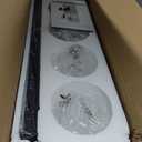 Bathroom Light Fixtures-Matte Black Vanity Lights for Bathroom, Modern Black Vanity Lights 4-Light Bathrooms Lighting Fixtures Over Mirror with Clear Glass Shade