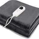 Electric Heated Mattress Pad, 71 x 30 Twin Size Massage Table Warmer with 5-Level Heating, 8H Timer, Constant Heating, Overheat Protection, Machine Washable, Bed Warmer for Bedroom