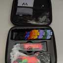 Mensure Professional Hair Clippers for Men, 7500RPM Metal Barber Clippers with Graffiti Design, Zero-Gapped Adjustable Blade, Cordless Clippers Kit with Color Guide Combs & Storage Bag