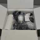 Seealle Touch Lamps for Nightstand - Bedside Lamps Set of 2, 3 Way Dimmable, USB C+A for Bedroom & End Tables (White&Black)