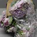 Tigeen Artificial Flowers Artificial Peonies Silk Flowers Faux Peony Fake Peony Silk Hydrangea Bouquet for Wedding Table Centerpiece Floral Vase Decor(Light Purple,12 Bundles)