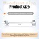 Hinge Adjustment Tool, 23-25mm Gap Adjusting Wrench, Heavy Duty Repair Tool for Fire & Security Doors, Ergonomic Design