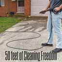 Westinghouse 50 ft PVC Pressure Washer Hose - 3400 Max PSI - For Gas and Electric Pressure Washers