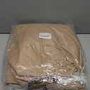 ULTCOVER 600D Tough Canvas Rectangular Patio Furniture Cover - Waterproof Outdoor Table and Chair Covers 64Lx52Wx28H inch (Brown)