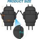 Anti-Kick Mats Seat Back Protector,Back Car Seat Protector Cover for Kids Feet with Storage Organizer,Protect Against Dirt and Scuffs,2 Pack (Black)