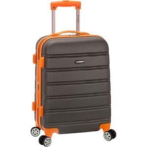 Rockland Melbourne Hardside Expandable Spinner Wheel Luggage, Charcoal, Carry-On 20-Inch