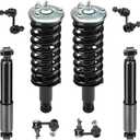 Front Strut Assembly & Sway Bar Links for 2005-2012 Nissan Pathfinder, Rear Shock Absorbers Replace 171103 4345056 8PCS
