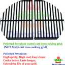 Parts Kit DG180 Replacement for Perfect Flame 5 Burner 720-0522; Charmglow 5 Burner 720-0396,720-0578 Gas Grill(SS Burner + Porcelain Steel Heat Plate + Porcelain Cast Iron Cooking Grid)