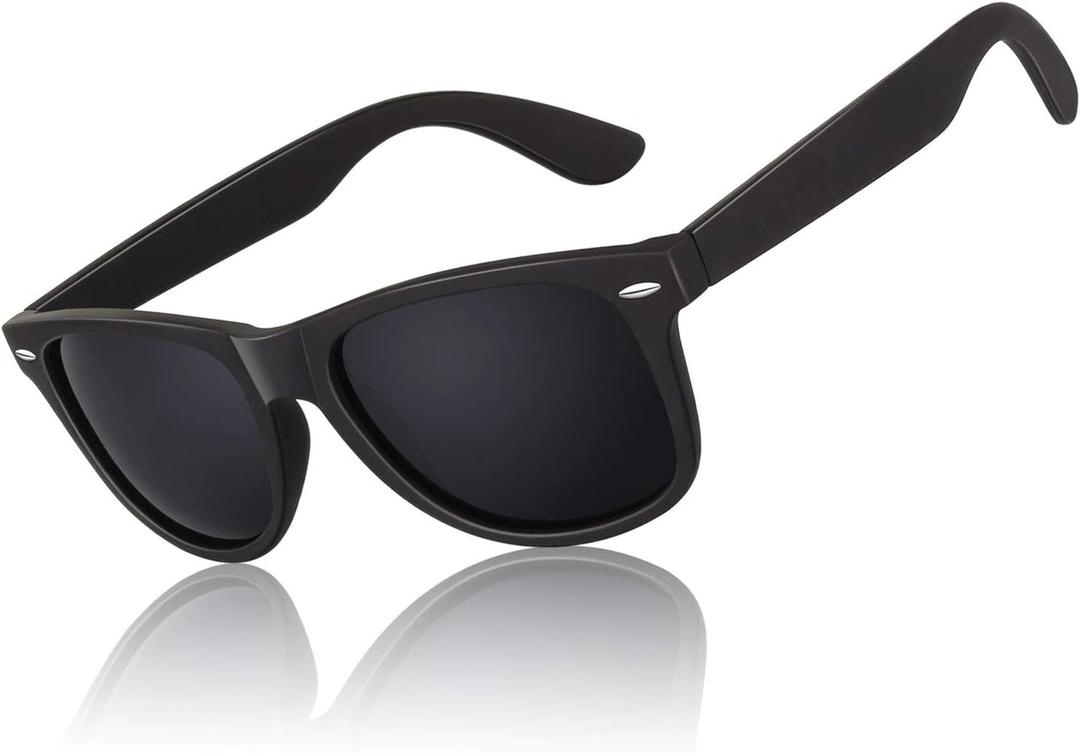LINVO Polarized Sunglasses for Men Womens Driving Sun glasses Shades 80's Retro Style Design Square